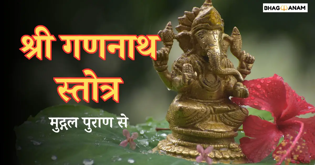 Gananath Stotra in Hindi – श्री गणनाथ स्तोत्र