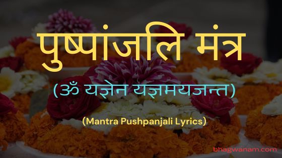 पुष्पांजलि मंत्र - Mantra Pushpanjali Lyrics