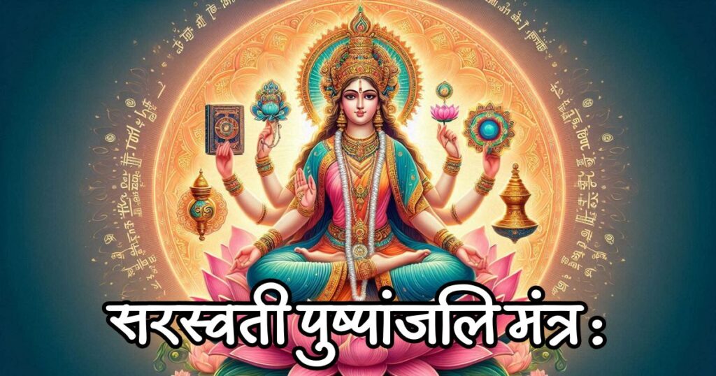 सरस्वती पुष्पांजलि मंत्र Saraswati Pushpanjali Mantra