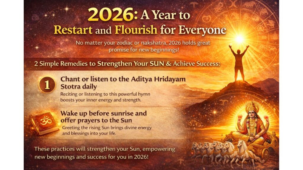 उपाय 2026 - नए साल में करें नयी शुरुआत, शक्ति और उर्जा का उपाय, 2026: A Year of Fresh Beginnings for Everyone