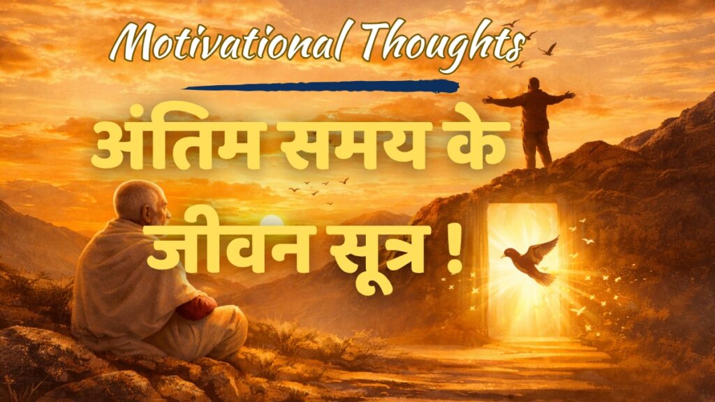 Motivational Thoughts – अंतिम समय के जीवन-सूत्र।
