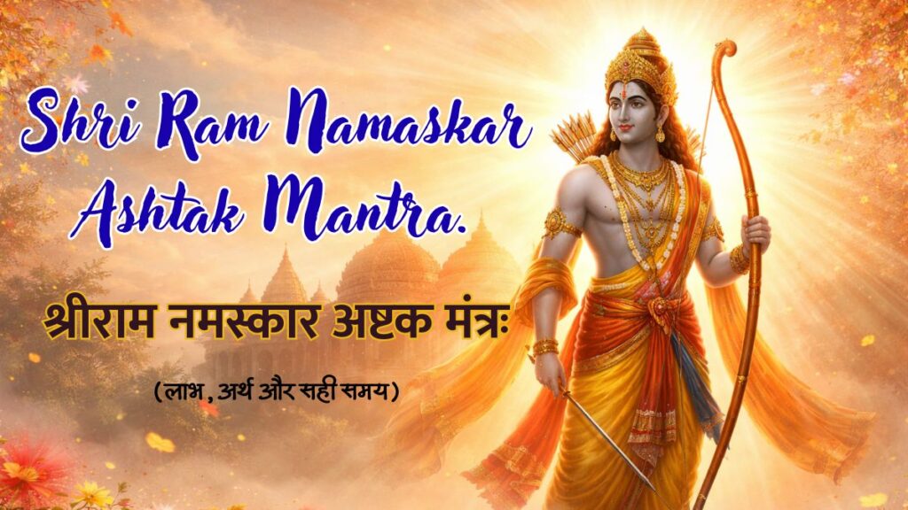 श्रीराम नमस्कार अष्टक मंत्रः | Shri Ram Namaskar Ashtak Mantra.