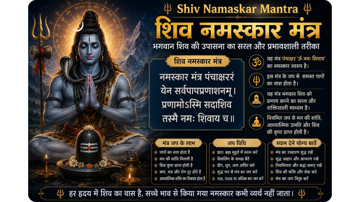 Shiv Namaskar Mantra शिव नमस्कार मंत्र भगवान शिव की उपासना का सरल और प्रभावशाली तरीका