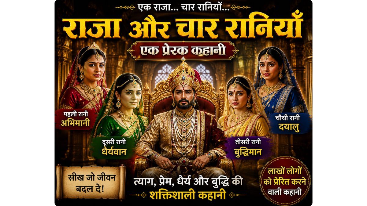 राजा और चार रानियाँ प्रेरक कहानी | Raja Rani Ki Kahani