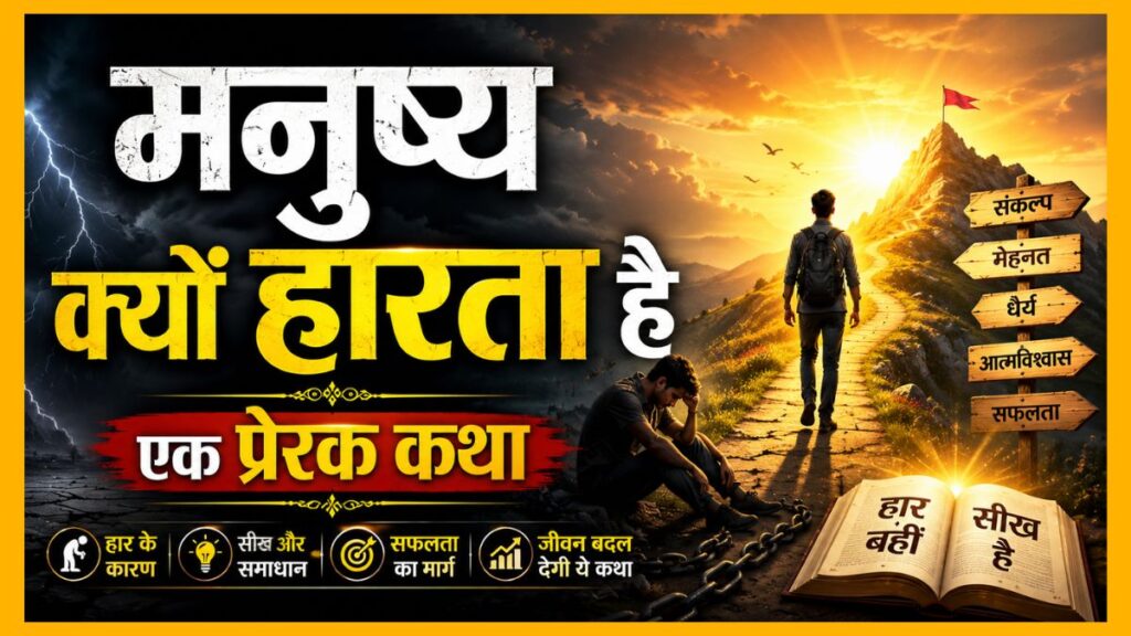 मनुष्य क्यों हरता है (शास्त्र उवाच) प्रेरक कथा