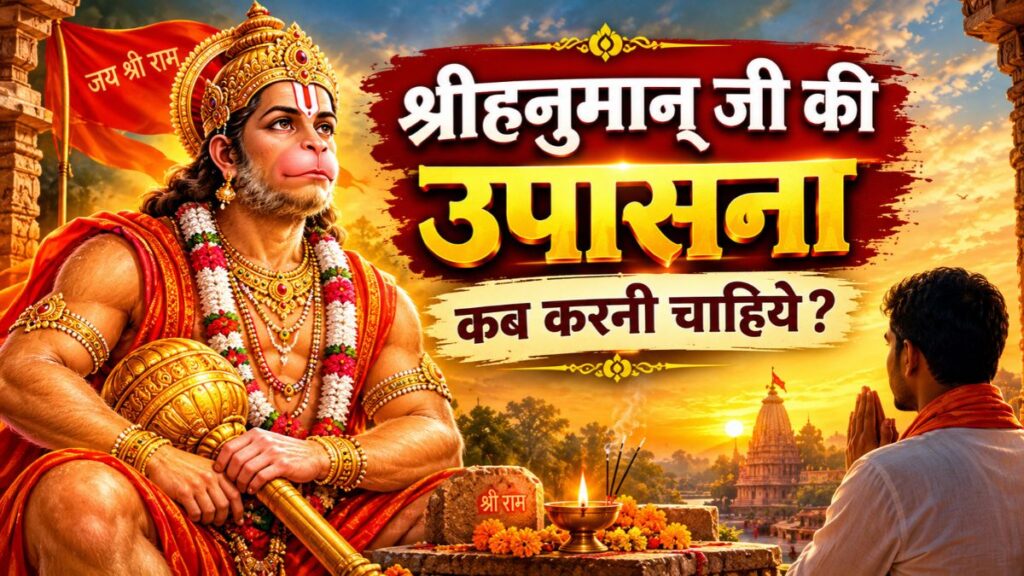 श्री हनुमान् जी की उपासना कब करनी चाहिये