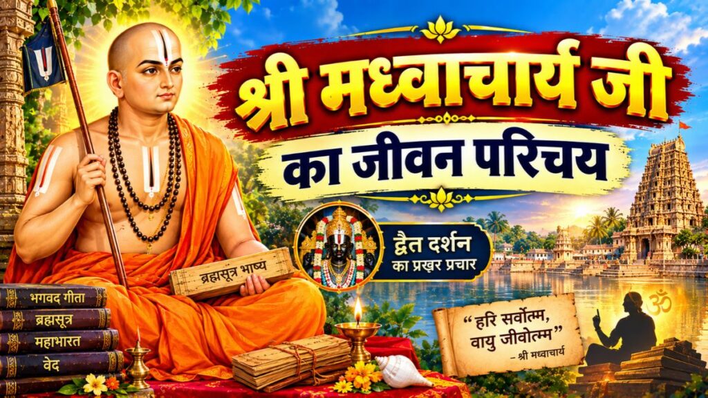 श्री मध्वाचार्य जी का जीवन परिचय (Shri Madhvacharya ji)