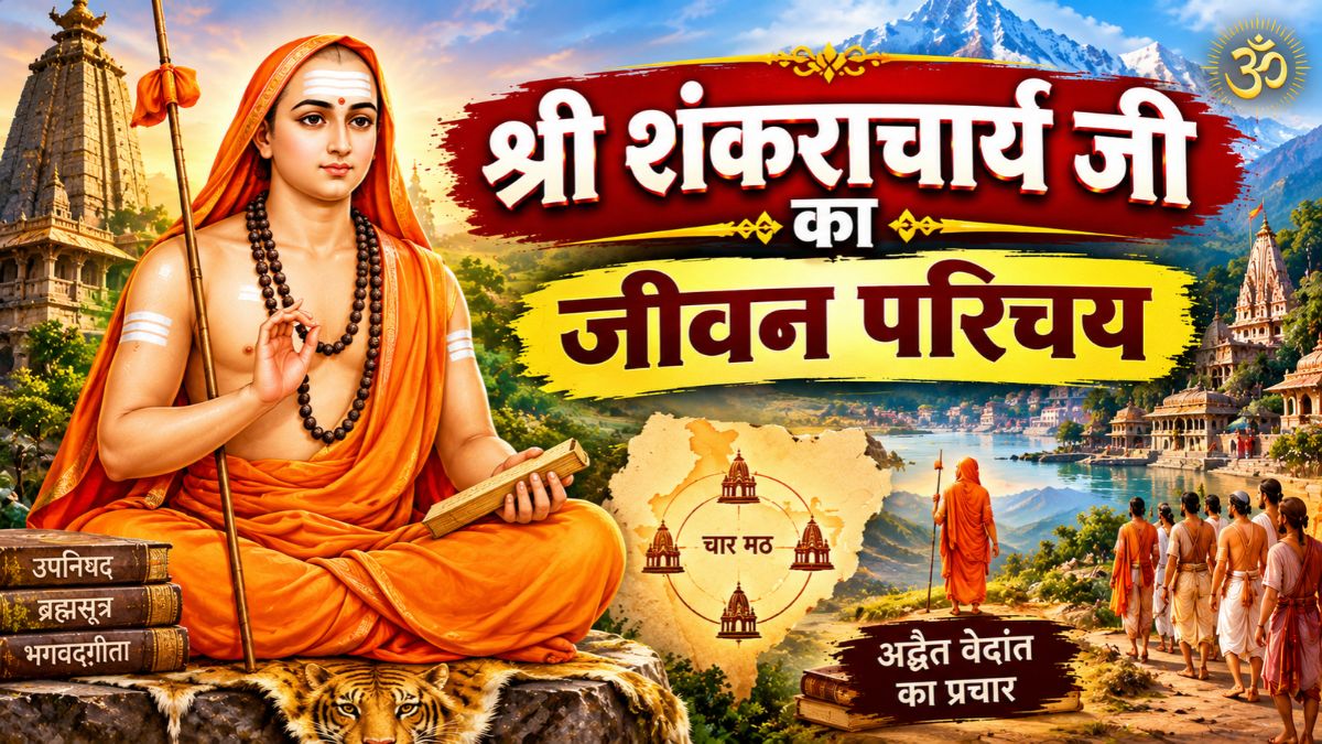 श्री शंकराचार्य जी का जीवन परिचय (Shri Shankaracharya ji)